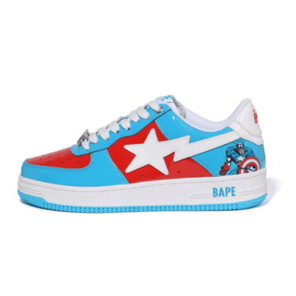 Bapesta X Marvel Captain America Shoes
