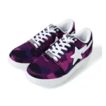 Bape Sta Mid Camo Purple Shoes