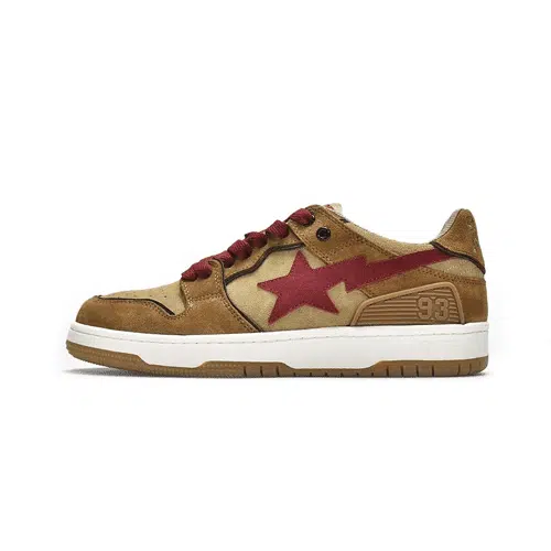 Bape Sta SK8 Low Brown Shoes Bape Sta SK8 Low Brown Shoes