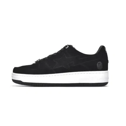 Bape Sta Suede Black Low Top Sneakers