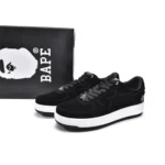 Bape Sta Suede Black Low Top Sneakers