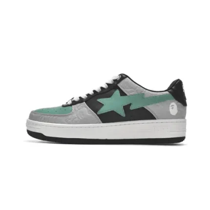 Bape Sta Star Leather Patch Low Shoes