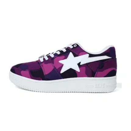 Bape Sta Mid Camo Purple Shoes