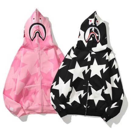 Bape Sta Black & Pink Hoodie