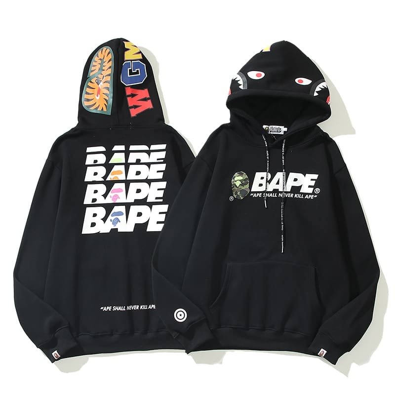 Bape Sta Head Print Hoodie Bape Sta Head Print Hoodie
