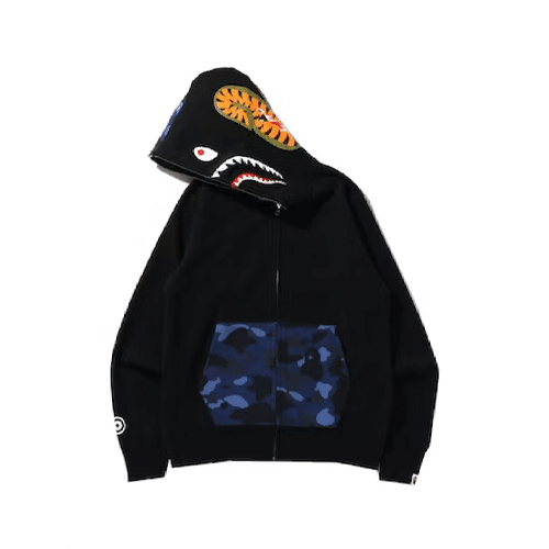 Bape Sta Shark Zip Camo Heat Hoodie Bape Sta Shark Zip Camo Heat Hoodie