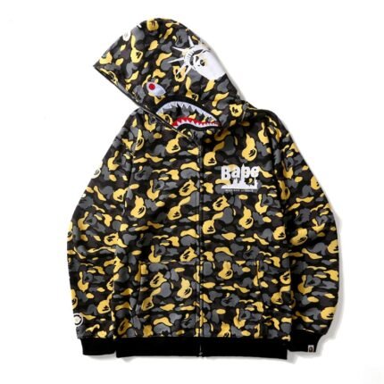 Bape Sta Bathing Ape Shark Zipper Hoodie