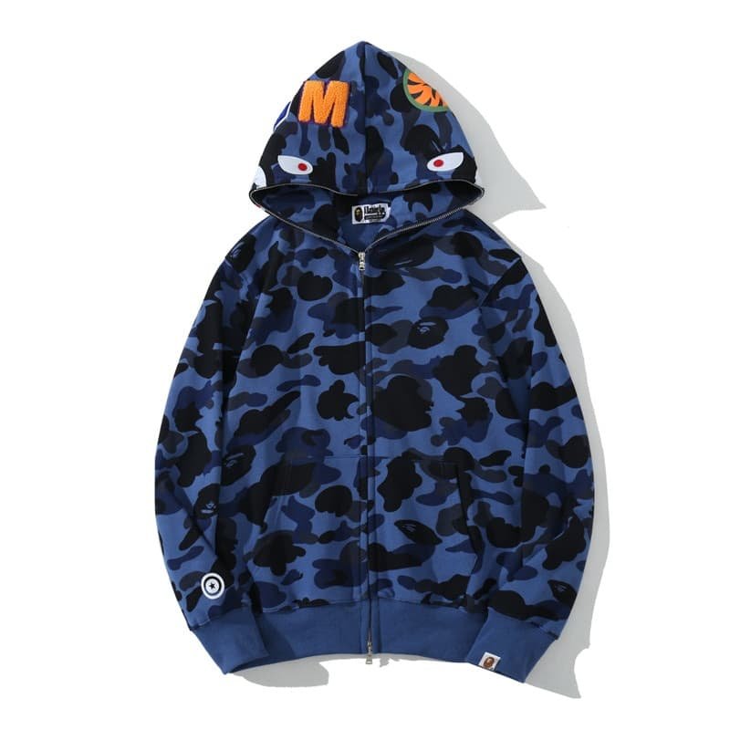 Bape Sta Shark Hoodie Blue Camo Bape Sta Shark Hoodie Blue Camo