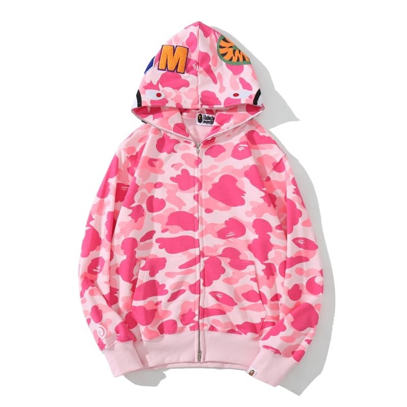 Bape Sta Signature Pink Hoodie Bape Sta Signature Pink Hoodie