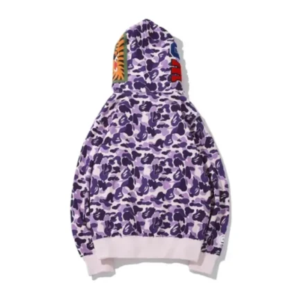 Purple Camo Bape Sta Hoodie