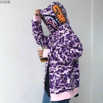 Bape Sta Purple Camo Hoodie